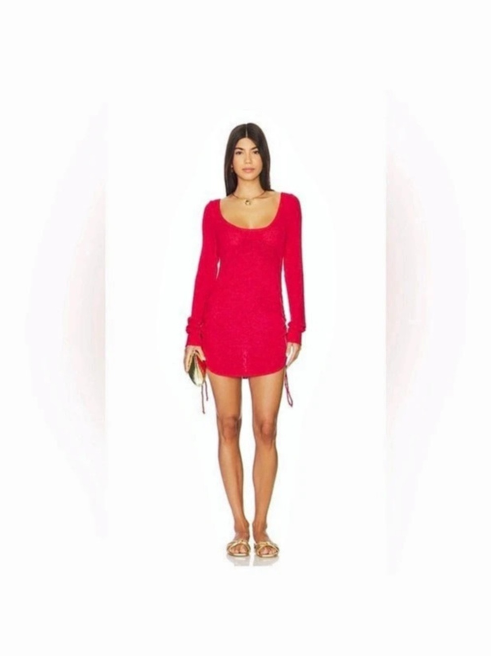 SNDYS x Revolve Open Back Mini Dress Like New Red